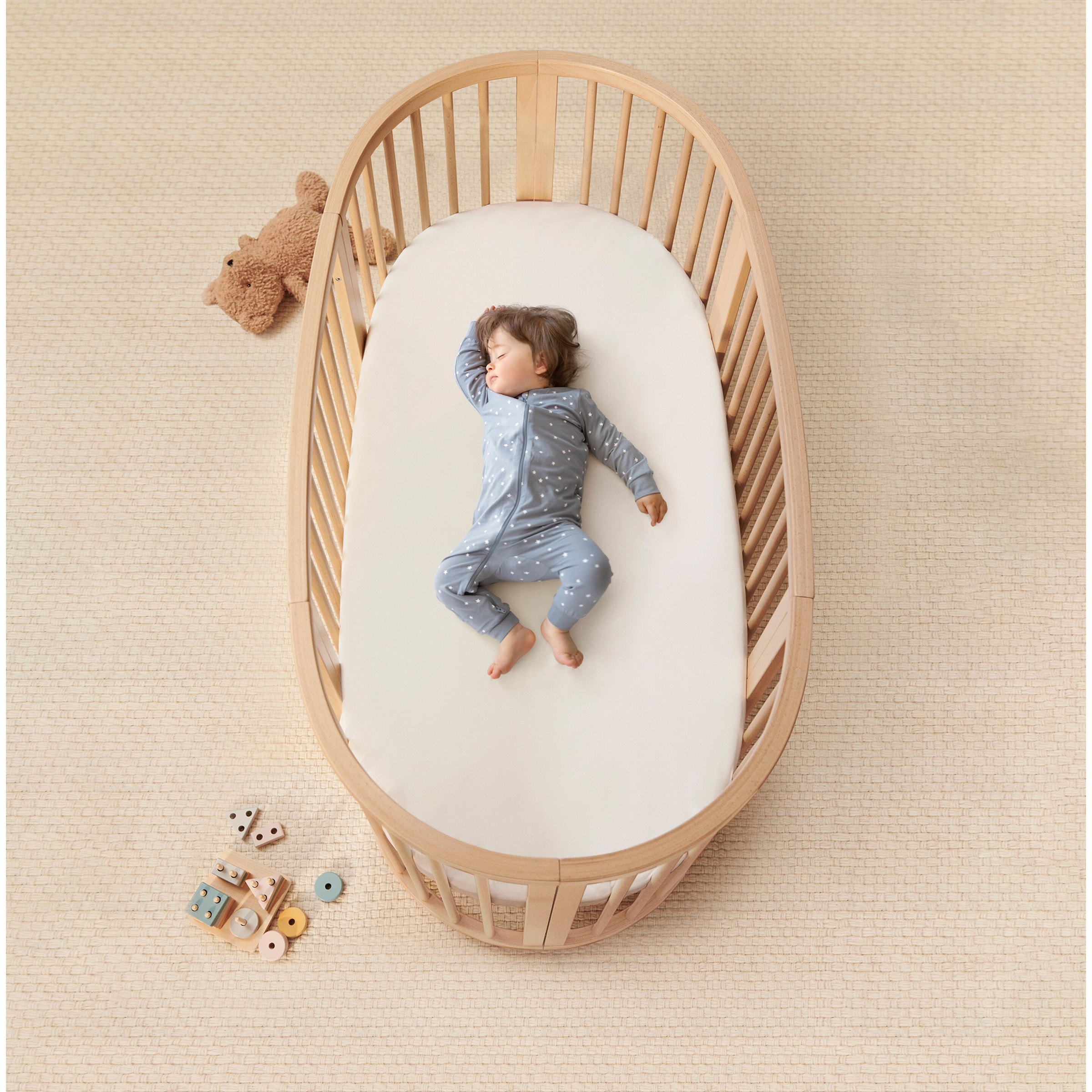 Stokke® Sleepi™ Bundle Sleepi inkl. Matratze und Spannbetttuch, Himmelstange und Himmell