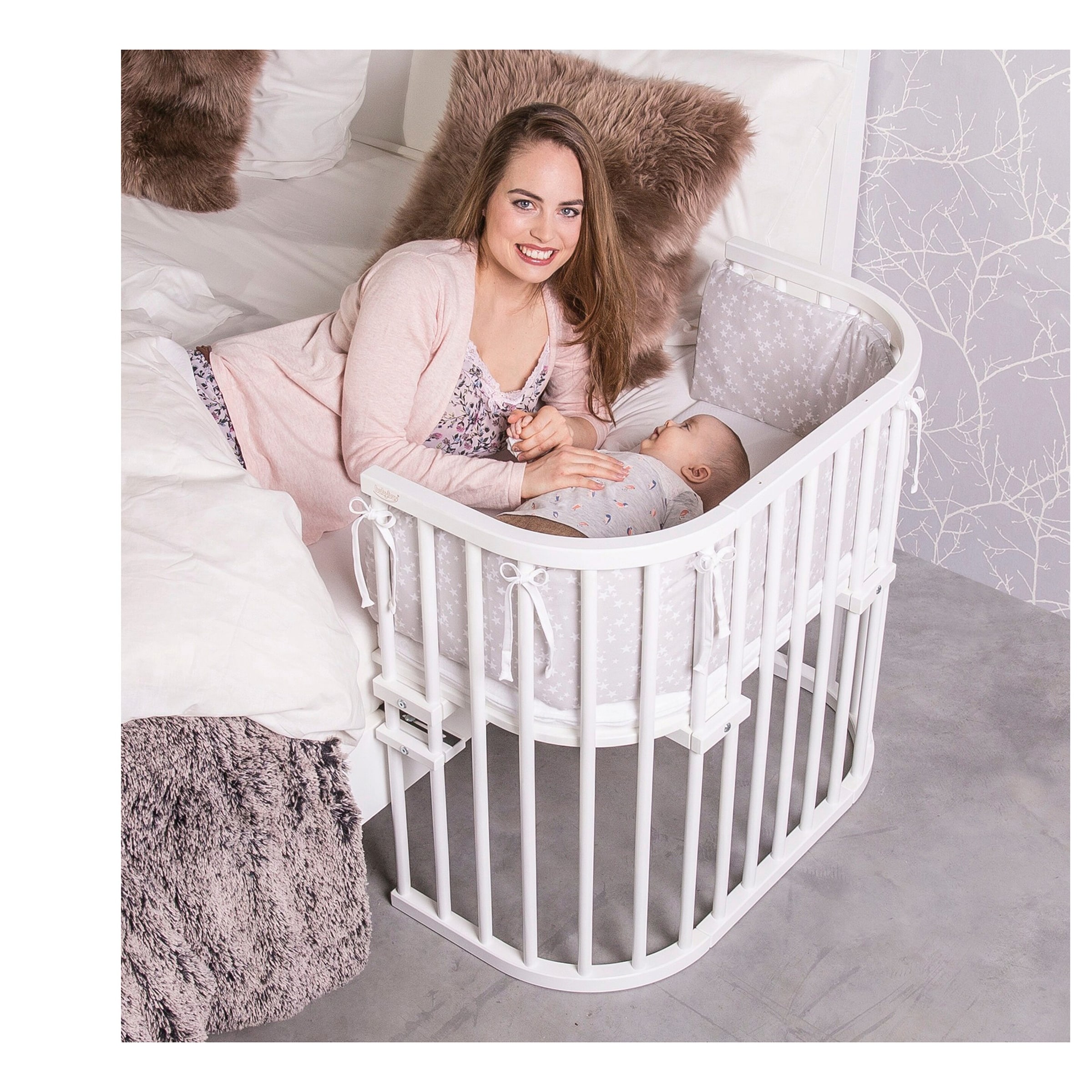 Babybay® Beistellbett Original 81x43 cm mit Matratze Classic Soft