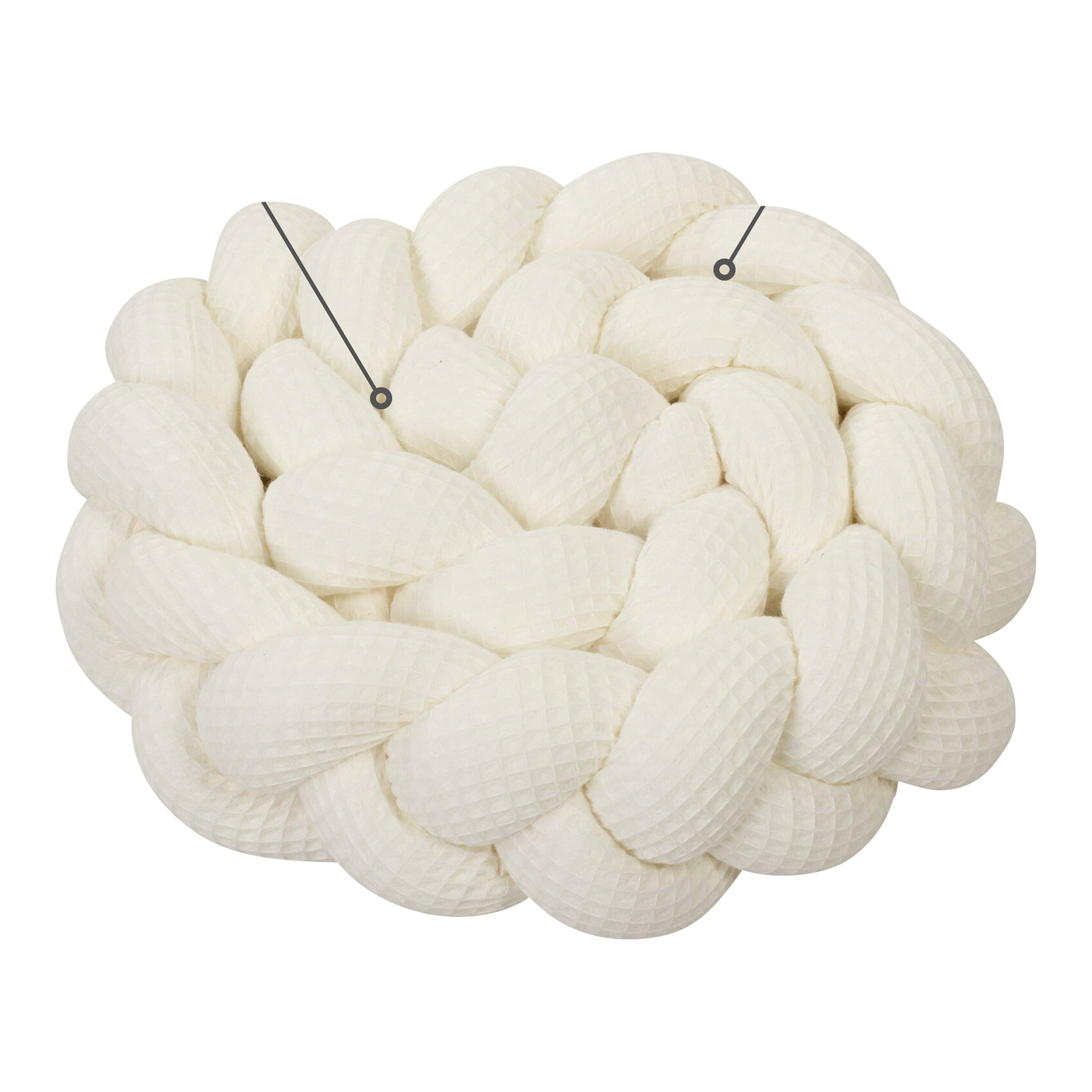 Babybay® Nestchenschlange Waffelpiqué geflochten 180 cm