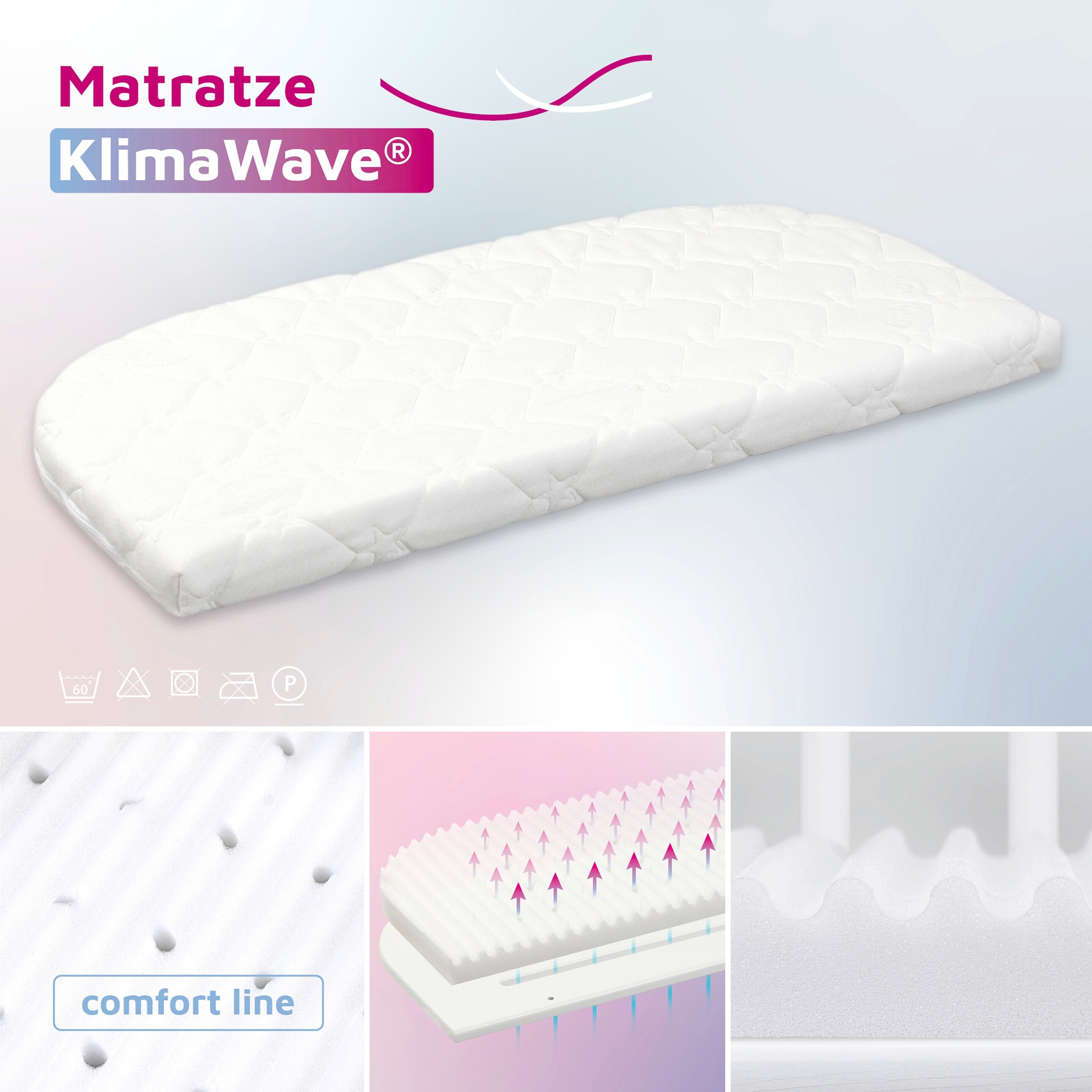 Babybay® Matratze KlimaWave für Beistellbett Original