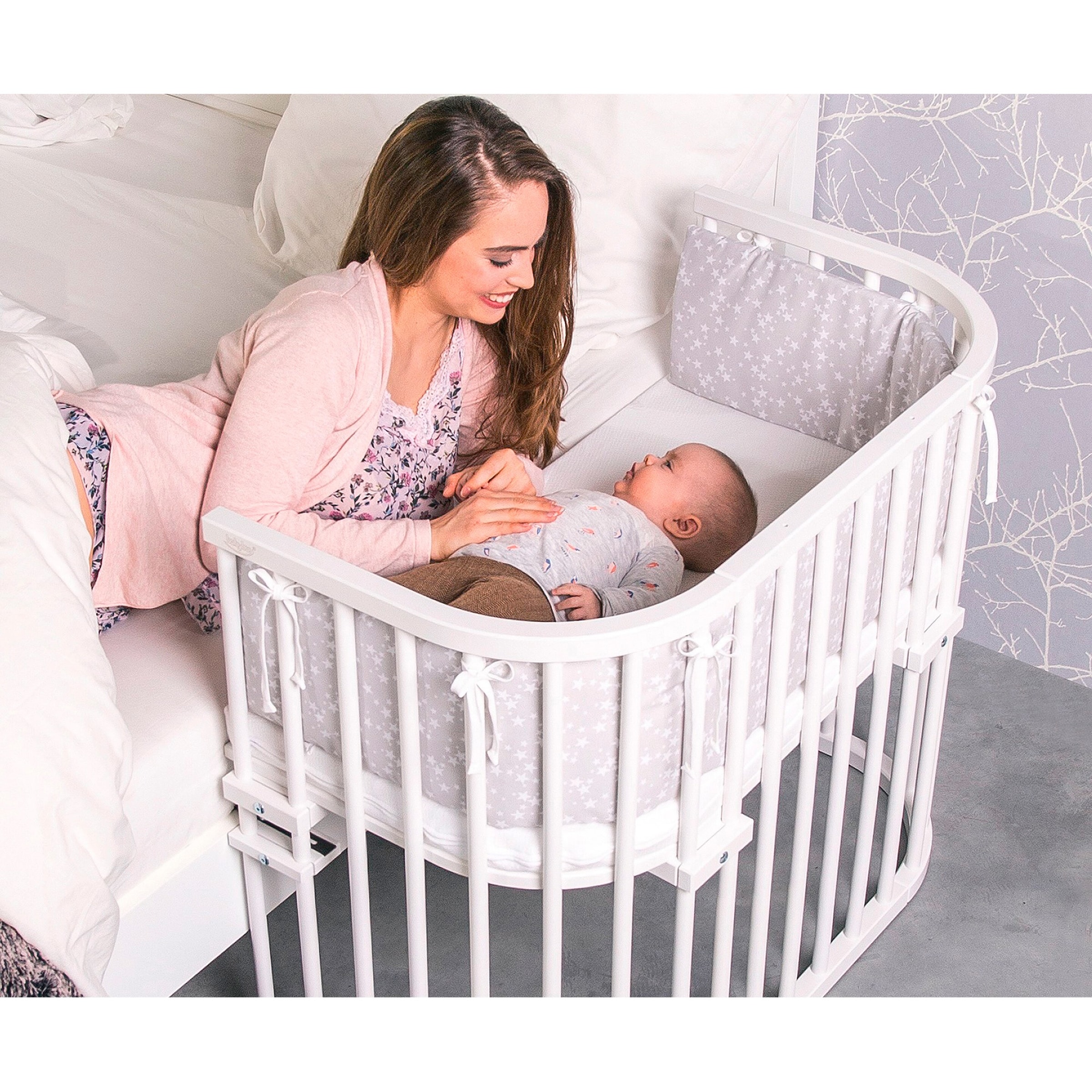 Babybay® Beistellbett Maxi inkl. Matratze Classic Fresh