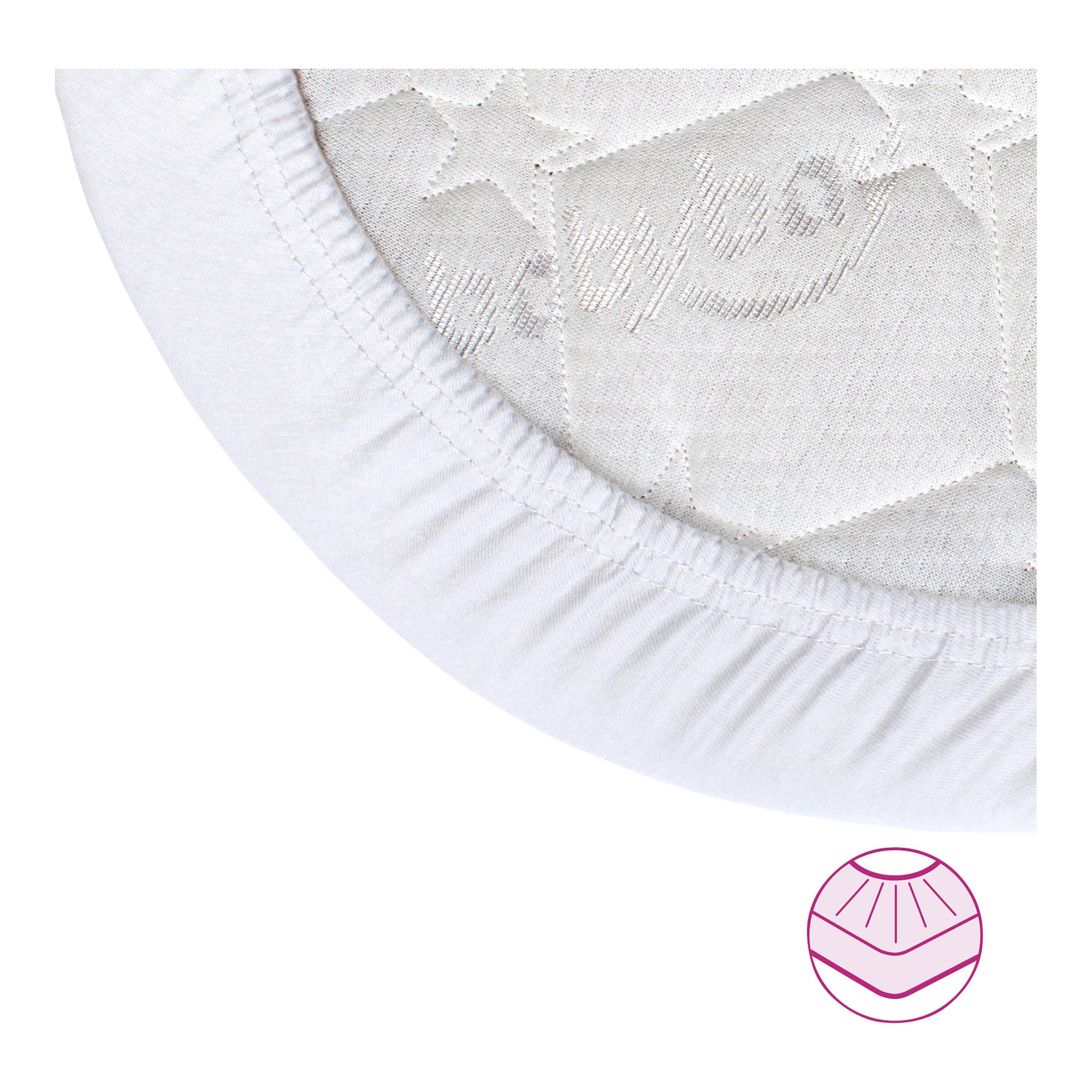 Babybay® Jersey-Spannbetttuch Deluxe Organic Cotton für Beistellbett Maxi, Midi, Boxspring, Comfort und Comfort Plus